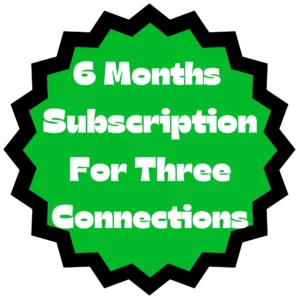 6 Months IPTV Subscription For Three Connections