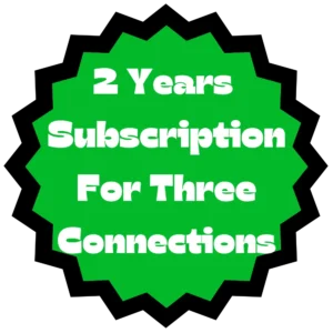 2 Years IPTV Subscription For Three Connections